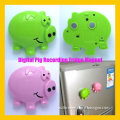 Digital Piggy Shape Recorder Magnets For Fridge